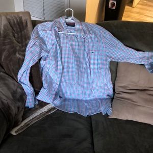 Blue and pink button down! Fits like a M